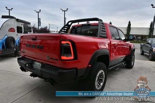 2022 Ram 1500 TRX / 4X4 / AutoStart / Level 2 / Carbon Fiber Pkg / Heated & Cooled Leather Seats / Heated Steering Wheel / Panoramic Sunroof / NAV / HUD / Harman Kardon / Blind Spot Alert / Block Heater / Bed Liner / Tow Pkg Anchorage AK