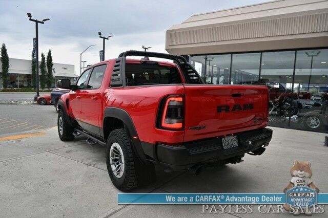 2022 Ram 1500 TRX / 4X4 / AutoStart / Level 2 / Carbon Fiber Pkg / Heated & Cooled Leather Seats / Heated Steering Wheel / Panoramic Sunroof / NAV / HUD / Harman Kardon / Blind Spot Alert / Block Heater / Bed Liner / Tow Pkg Anchorage AK