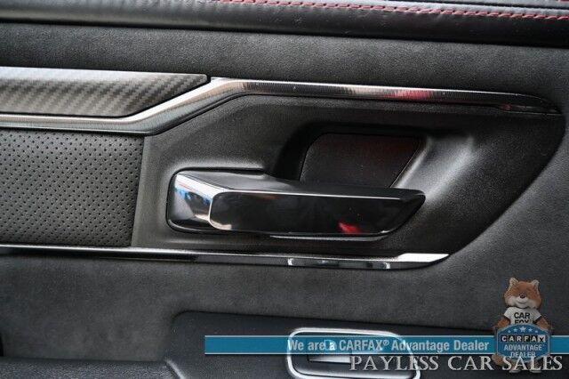 2022 Ram 1500 TRX / 4X4 / AutoStart / Level 2 / Carbon Fiber Pkg / Heated & Cooled Leather Seats / Heated Steering Wheel / Panoramic Sunroof / NAV / HUD / Harman Kardon / Blind Spot Alert / Block Heater / Bed Liner / Tow Pkg Anchorage AK
