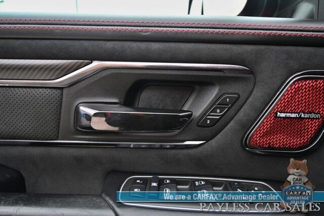 2022 Ram 1500 TRX / 4X4 / AutoStart / Level 2 / Carbon Fiber Pkg / Heated & Cooled Leather Seats / Heated Steering Wheel / Panoramic Sunroof / NAV / HUD / Harman Kardon / Blind Spot Alert / Block Heater / Bed Liner / Tow Pkg Anchorage AK
