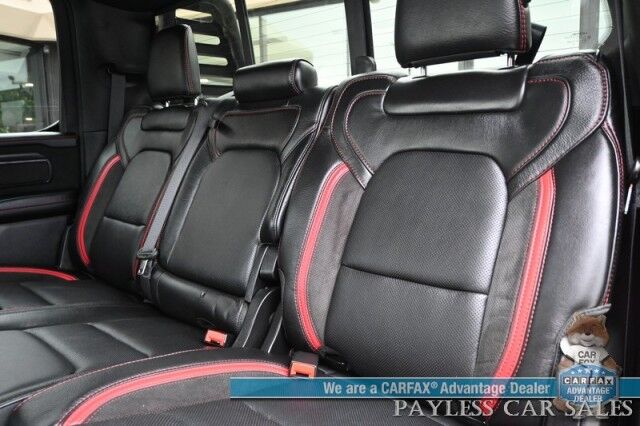 2022 Ram 1500 TRX / 4X4 / AutoStart / Level 2 / Carbon Fiber Pkg / Heated & Cooled Leather Seats / Heated Steering Wheel / Panoramic Sunroof / NAV / HUD / Harman Kardon / Blind Spot Alert / Block Heater / Bed Liner / Tow Pkg Anchorage AK