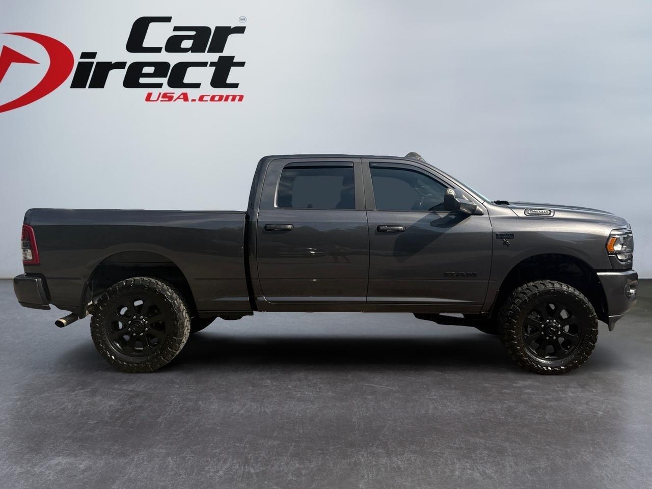 2022 Ram 2500 Big Horn, LIFTED, TOW PACKAGE, REMOTE START, BACKUP CAMERA WITH PARKING SENSORS, APPLE CARPLAY/ANDROID AUTO, BED LINER, HEATED STEERING WHEEL & SEATS, ONLY 1 OWNER, GO BIG IN THIS RAM BIG HORN!