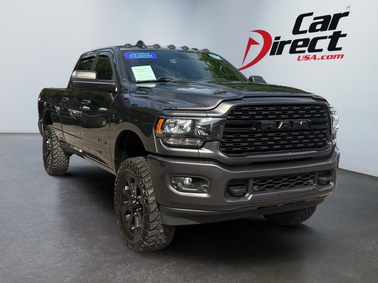 2022 Ram 2500 Big Horn, LIFTED, TOW PACKAGE, REMOTE START, BACKUP CAMERA WITH PARKING SENSORS, APPLE CARPLAY/ANDROID AUTO, BED LINER, HEATED STEERING WHEEL & SEATS, ONLY 1 OWNER, GO BIG IN THIS RAM BIG HORN!