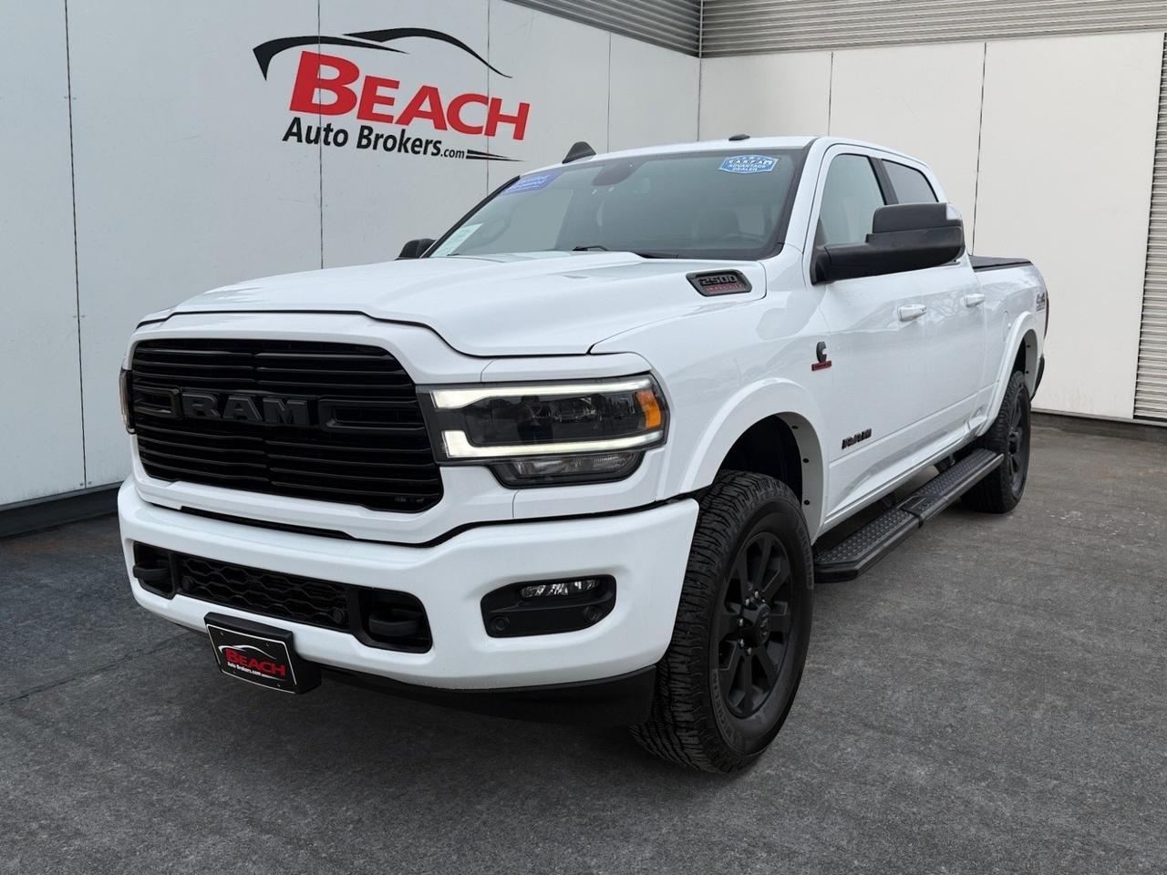 2022 Ram 2500 Laramie, HEATED AND VENTILATED SEATS, APPLE CARPLAY/ANDROID AUTO, ALPINE SPEAKERS, SUNROOF, RUNNING BOARDS, POWER/HEATED MIRRORS, UNIVERSAL GARAGE DOOR OPENER, POWER SLIDING REAR WINDOW, TOW HOOKS, TOW PACKAGE, BACKUP CAMERA, BED LINER, TONNEAU COVER