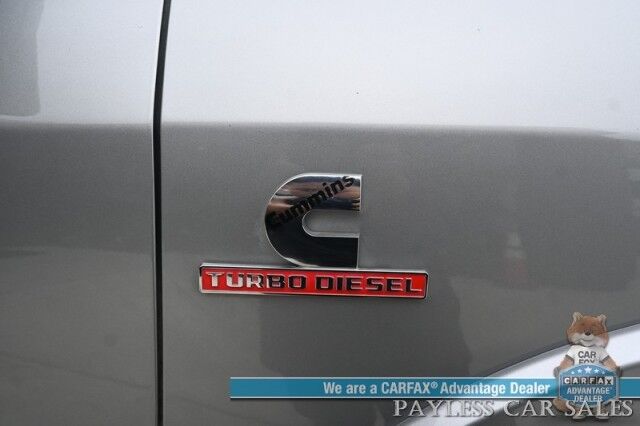 2022 Ram 2500 Laramie Sport / 4X4 / 6.7L Cummins / AutoStart / Cold Weather Pkg / Heated & Cooled Leather Seats / Heated Steering / Harman Kardon Speakers / NAV / Lane Departure & Forward Collision Alert / Block Heater / 1-Owner Anchorage AK
