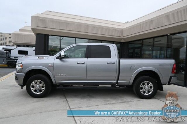 2022 Ram 2500 Laramie Sport / 4X4 / 6.7L Cummins / AutoStart / Cold Weather Pkg / Heated & Cooled Leather Seats / Heated Steering / Harman Kardon Speakers / NAV / Lane Departure & Forward Collision Alert / Block Heater / 1-Owner Anchorage AK