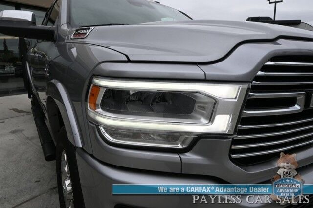 2022 Ram 2500 Laramie Sport / 4X4 / 6.7L Cummins / AutoStart / Cold Weather Pkg / Heated & Cooled Leather Seats / Heated Steering / Harman Kardon Speakers / NAV / Lane Departure & Forward Collision Alert / Block Heater / 1-Owner Anchorage AK