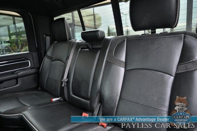 2022 Ram 2500 Laramie Sport / 4X4 / 6.7L Cummins / AutoStart / Cold Weather Pkg / Heated & Cooled Leather Seats / Heated Steering / Harman Kardon Speakers / NAV / Lane Departure & Forward Collision Alert / Block Heater / 1-Owner Anchorage AK