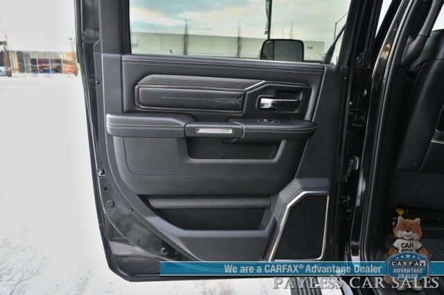 2022 Ram 2500 Limited / 4X4 / Cummins Turbo Diesel / Mega Cab / Night Edition / Auto Start / Heated & Cooled Leather Seats / Heated Steering Wheel / Sunroof / NAV / Alpine Speakers / Blind Spot Alert / Bed Liner / Tow Pkg / 1-Owner Anchorage AK 2022 Ram 2500 Limited / 4X4 / Cummins Turbo Diesel / Mega Cab / Night Edition / Auto Start / Heated & Cooled Leather Seats / Heated Steering Wheel / Sunroof / NAV / Alpine Speakers / Blind Spot Alert / Bed Liner / Tow Pkg / 1-Owner Anchorage AK