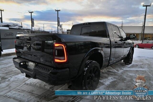 2022 Ram 2500 Limited / 4X4 / Cummins Turbo Diesel / Mega Cab / Night Edition / Auto Start / Heated & Cooled Leather Seats / Heated Steering Wheel / Sunroof / NAV / Alpine Speakers / Blind Spot Alert / Bed Liner / Tow Pkg / 1-Owner Anchorage AK 2022 Ram 2500 Limited / 4X4 / Cummins Turbo Diesel / Mega Cab / Night Edition / Auto Start / Heated & Cooled Leather Seats / Heated Steering Wheel / Sunroof / NAV / Alpine Speakers / Blind Spot Alert / Bed Liner / Tow Pkg / 1-Owner Anchorage AK