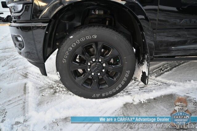 2022 Ram 2500 Limited / 4X4 / Cummins Turbo Diesel / Mega Cab / Night Edition / Auto Start / Heated & Cooled Leather Seats / Heated Steering Wheel / Sunroof / NAV / Alpine Speakers / Blind Spot Alert / Bed Liner / Tow Pkg / 1-Owner Anchorage AK 2022 Ram 2500 Limited / 4X4 / Cummins Turbo Diesel / Mega Cab / Night Edition / Auto Start / Heated & Cooled Leather Seats / Heated Steering Wheel / Sunroof / NAV / Alpine Speakers / Blind Spot Alert / Bed Liner / Tow Pkg / 1-Owner Anchorage AK