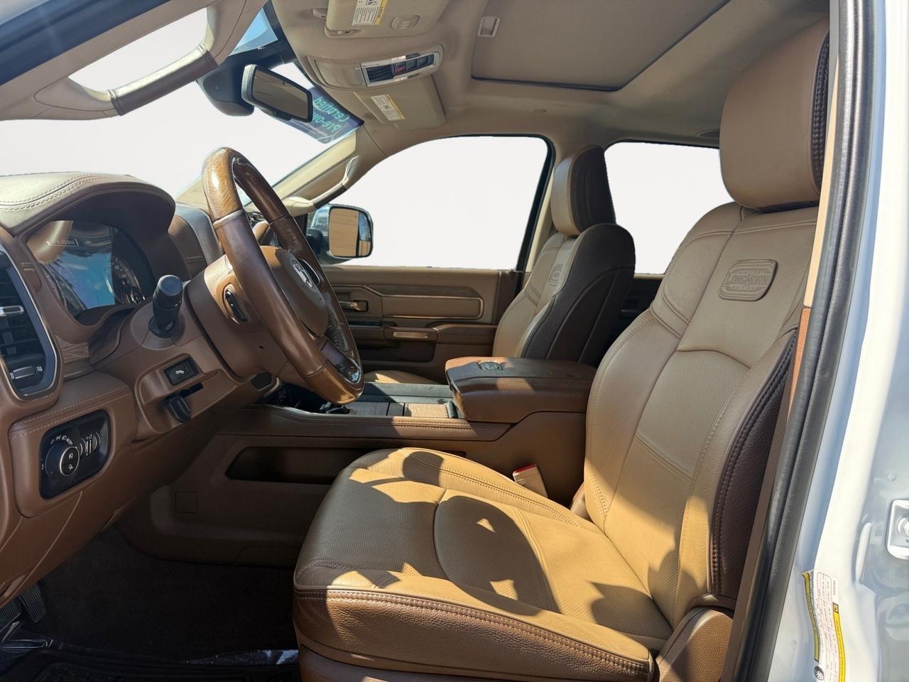 2022 Ram 2500 Longhorn, HEATED/VENTILATED SEATS, HEATED REAR SEATS, HEATED STEERING WHEEL, SUNROOF, APPLE CARPLAY/ANDROID AUTO, BED LINER, TOW PACKAGE, HARMAN/KARDON SPEAKERS, BACKUP CAMERA, POWER/HEATED MIRRORS, POWER FOLDING MIRRORS, ONLY 1 OWNER, CLEAN CARFAX!