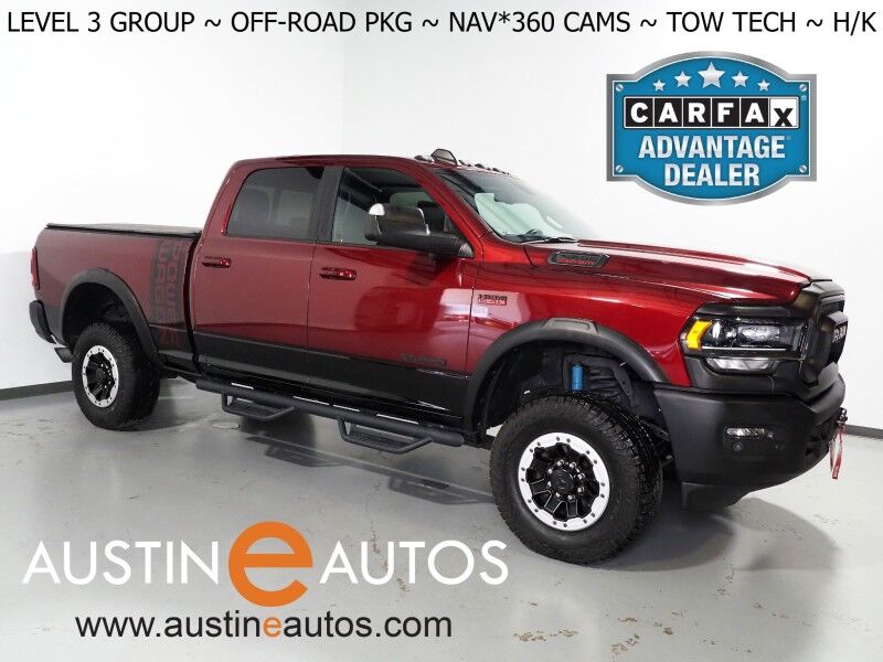2022 Ram 2500 Power Wagon Crew Cab 4WD *LEVEL 3 GROUP, OFF-ROAD PKG, NAVIGATION, SAFETY ALERTS, 360 VIEW CAMERAS, LEATHER, CLIMATE SEATS, HEATED STEERING, REMOTE START, TOWING TECH GROUP, HARMAN/KARDON, ANDROID & APPLE