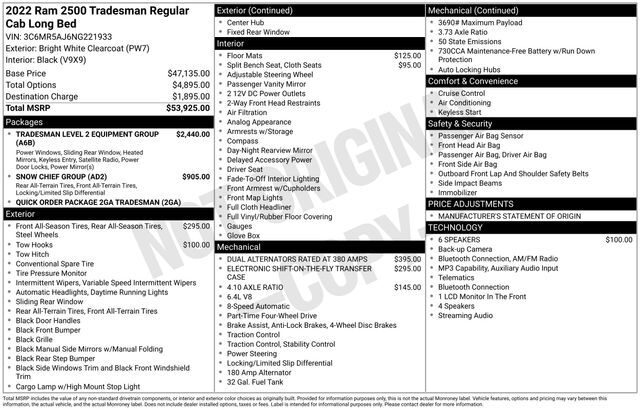 2022 Ram 2500 Tradesman Raleigh NC
