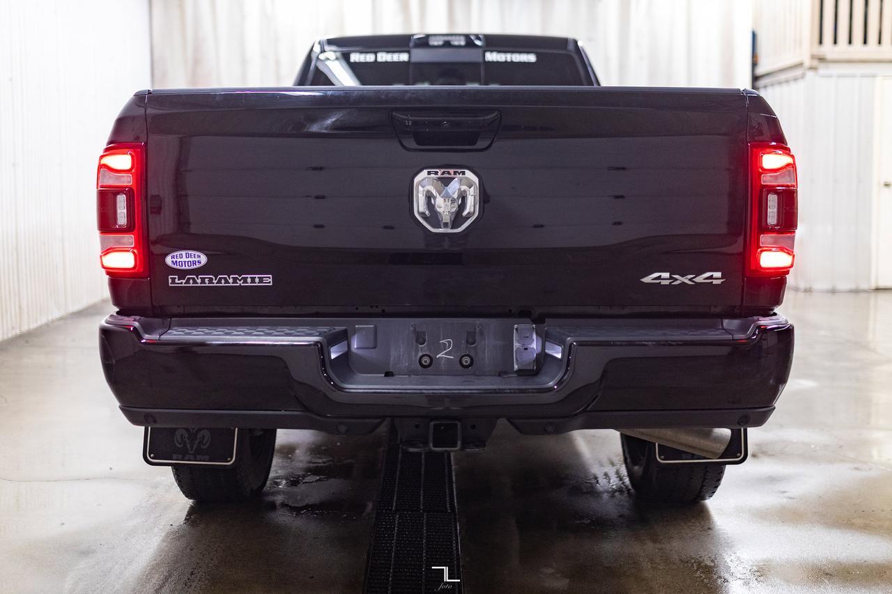 2022 Ram 3500 4x4 Crew Cab Laramie Sport Longbox Diesel AISIN Leather Nav BCam Red Deer AB
