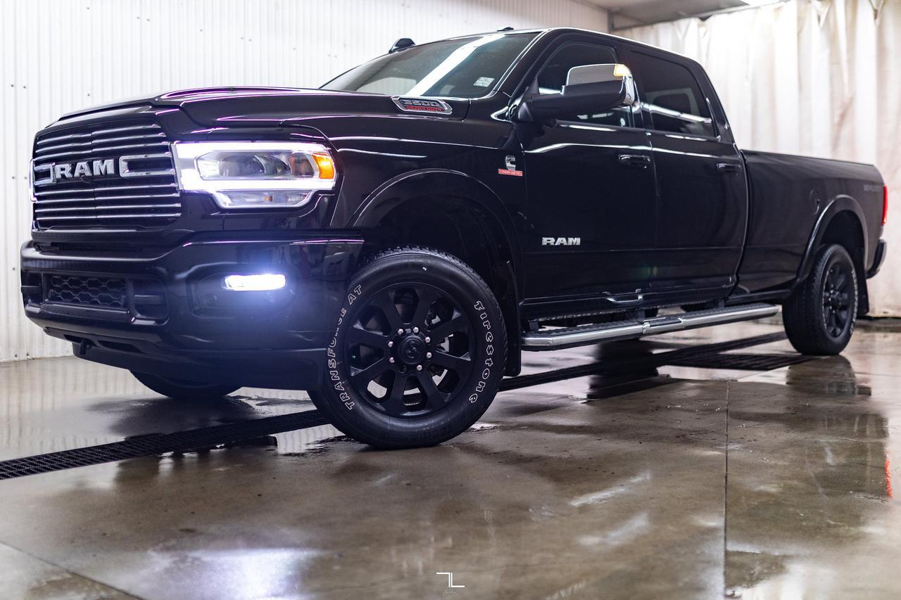 2022 Ram 3500 4x4 Crew Cab Laramie Sport Longbox Diesel AISIN Leather Nav BCam Red Deer AB