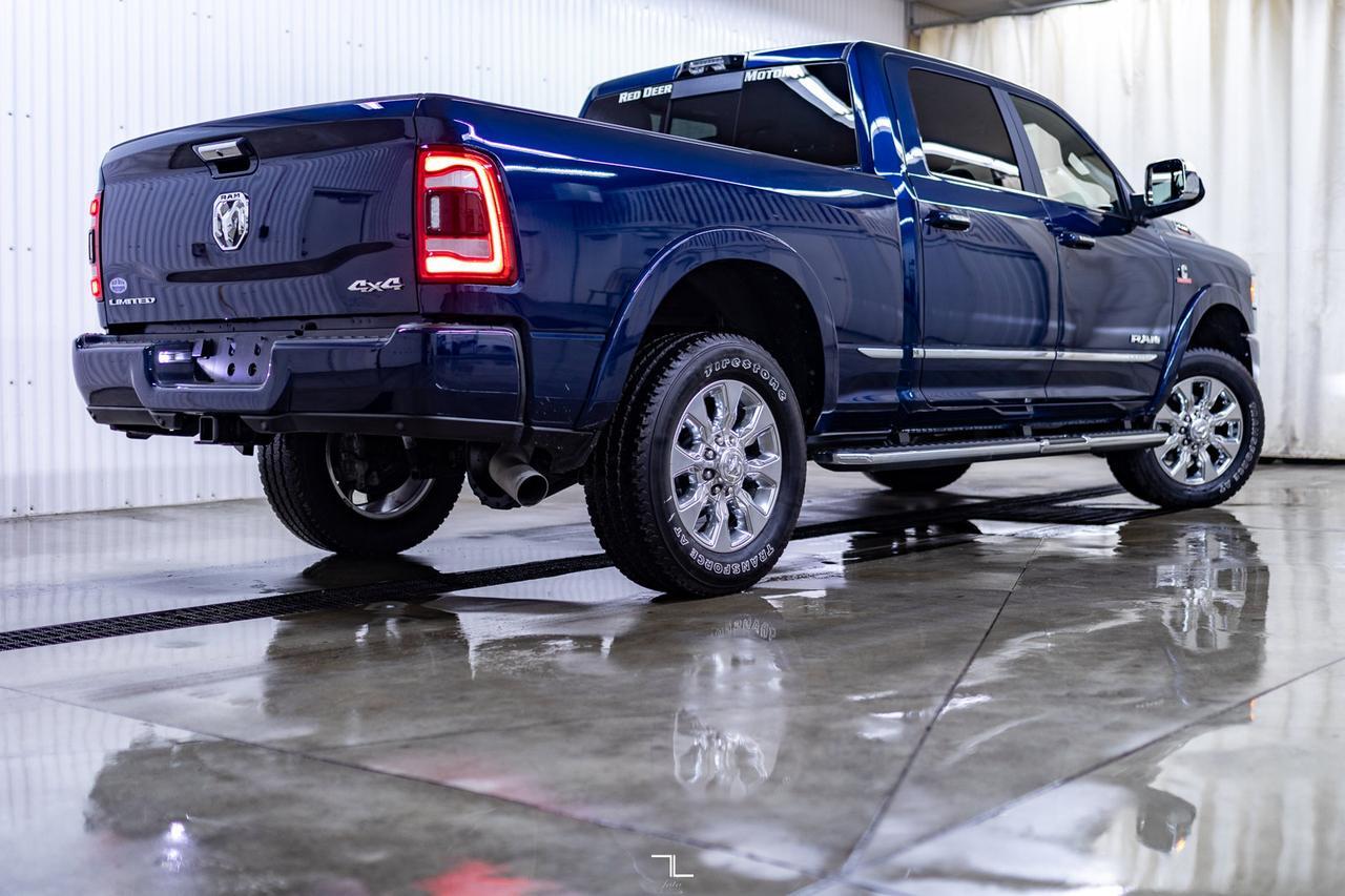 2022 Ram 3500 4x4 Crew Cab Limited Diesel AISIN Leather Roof Nav Red Deer AB