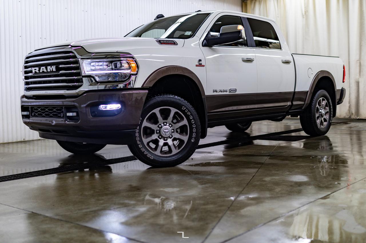 2022 Ram 3500 4x4 Crew Cab Longhorn Diesel AISIN Leather Nav Red Deer AB
