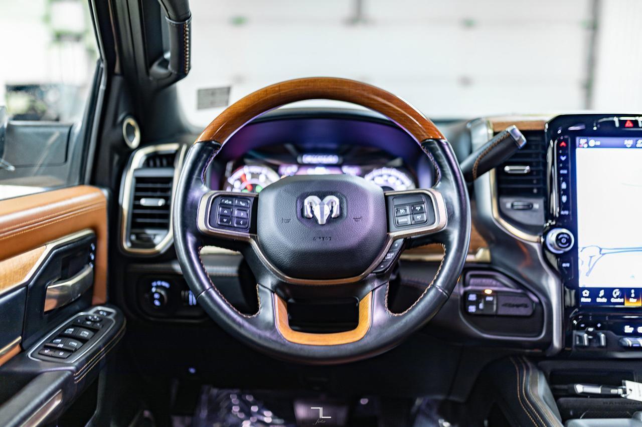 2022 Ram 3500 4x4 Crew Cab Longhorn Diesel AISIN Leather Nav Red Deer AB