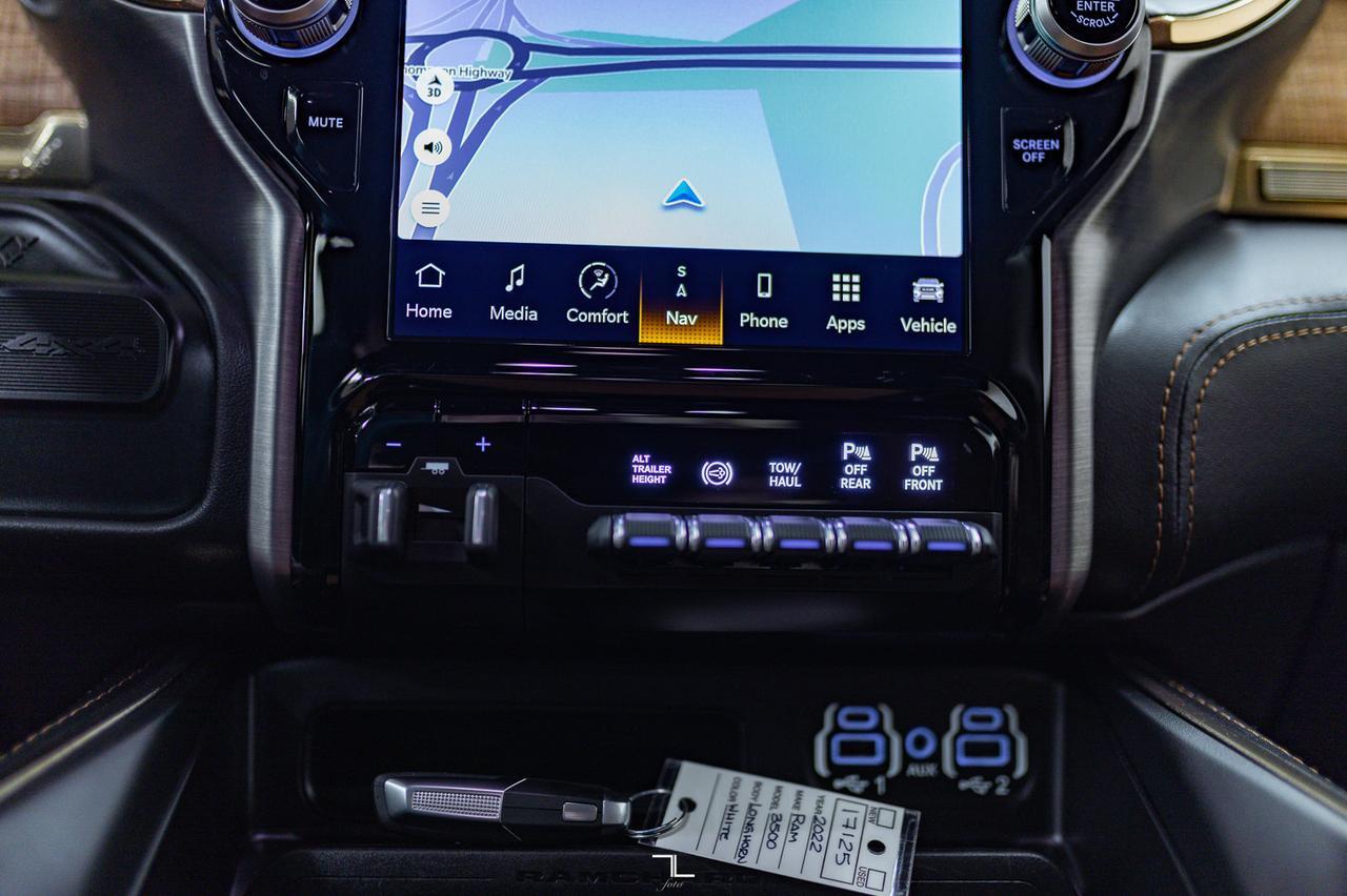 2022 Ram 3500 4x4 Crew Cab Longhorn Diesel AISIN Leather Nav Red Deer AB