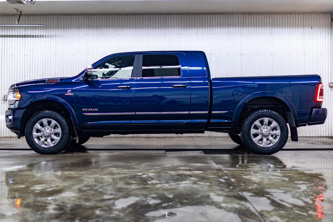 2022 Ram 3500 4x4 Mega Cab Limited Diesel Leather Nav BCam Red Deer AB