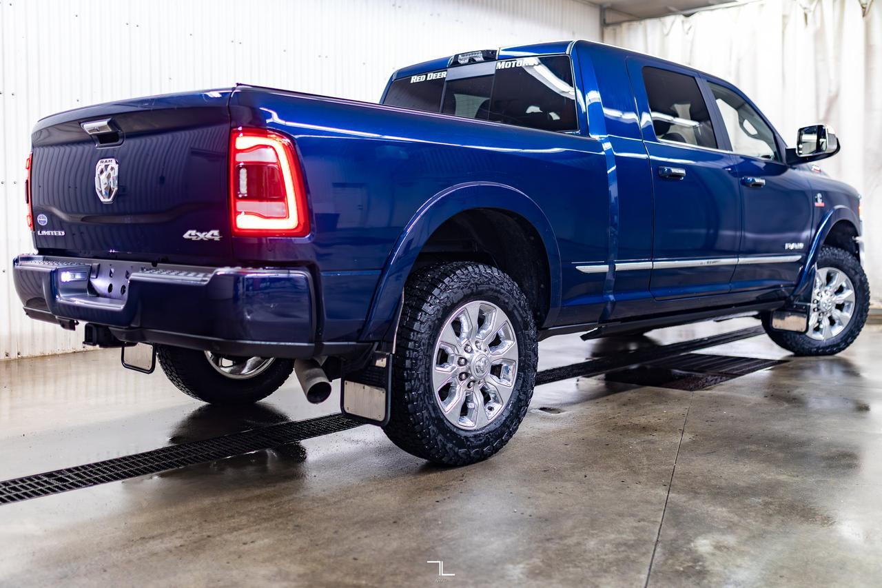 2022 Ram 3500 4x4 Mega Cab Limited Diesel Leather Nav BCam Red Deer AB