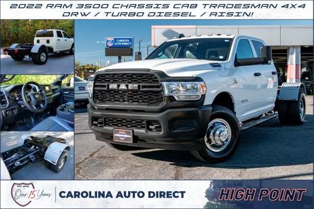 2022 Ram 3500 Chassis Tradesman 4X4 / DRW / Turbo Diesel / AISIN / Max Tow PKG! High Point NC