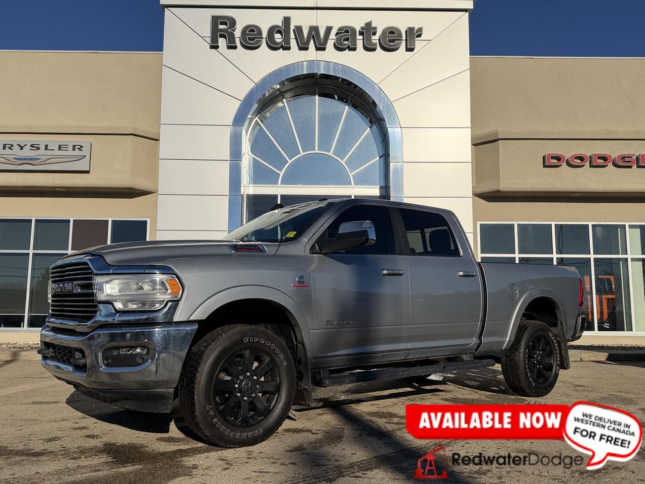2022 Ram 3500 Laramie Crew Cab 4x4 | Cummins Diesel | Leather | NAV | Heated Vented Seats | Remote Start Redwater AB