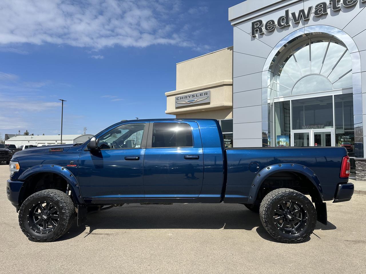 2022 Ram 3500 Laramie Mega Cab 4x4 | RIG READY RAM | BDS Lift | Leather Loaded | Heated & Vented Seats | Alpine Redwater AB