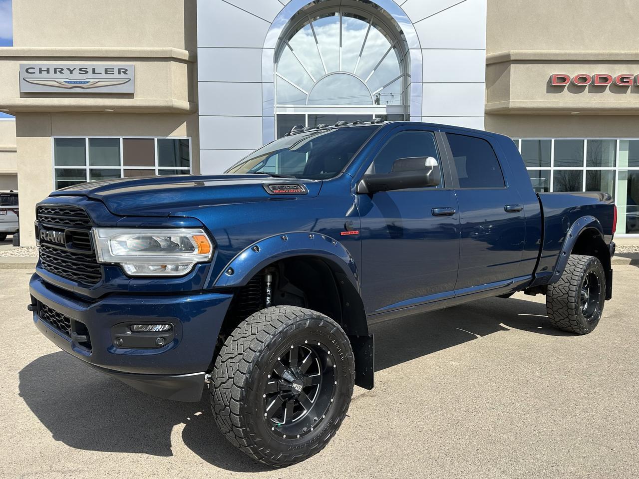 2022 Ram 3500 Laramie Mega Cab 4x4 | RIG READY RAM | BDS Lift | Leather Loaded | Heated & Vented Seats | Alpine Redwater AB