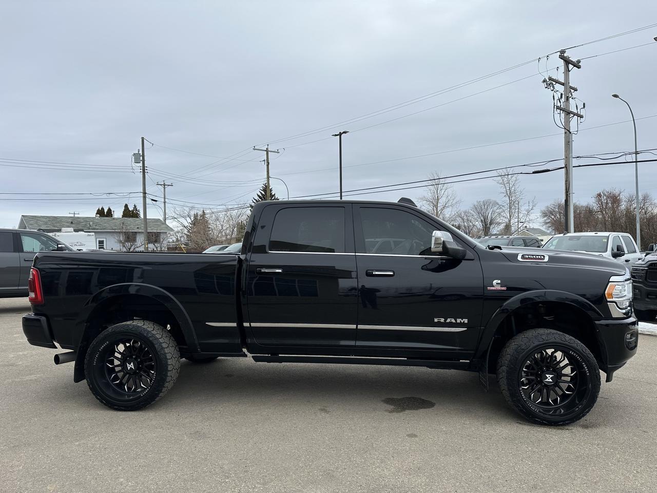 2022 Ram 3500 Limited | DELETED | 68RFE | Level Kit | Sentali Rims | Heated & Cooled Seats | Power Boards | Alpine Redwater AB