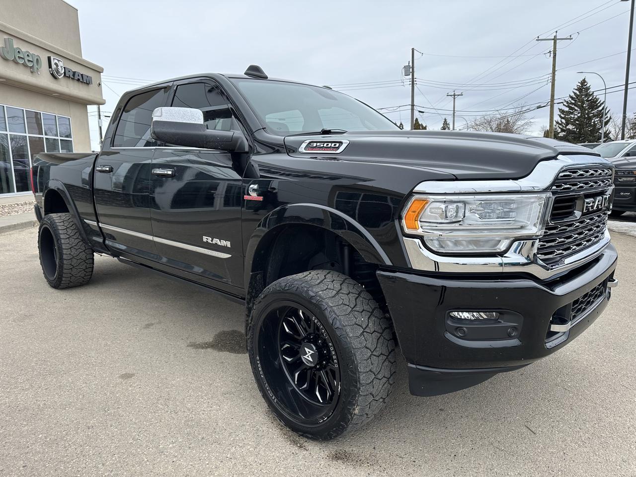 2022 Ram 3500 Limited | DELETED | 68RFE | Level Kit | Sentali Rims | Heated & Cooled Seats | Power Boards | Alpine Redwater AB
