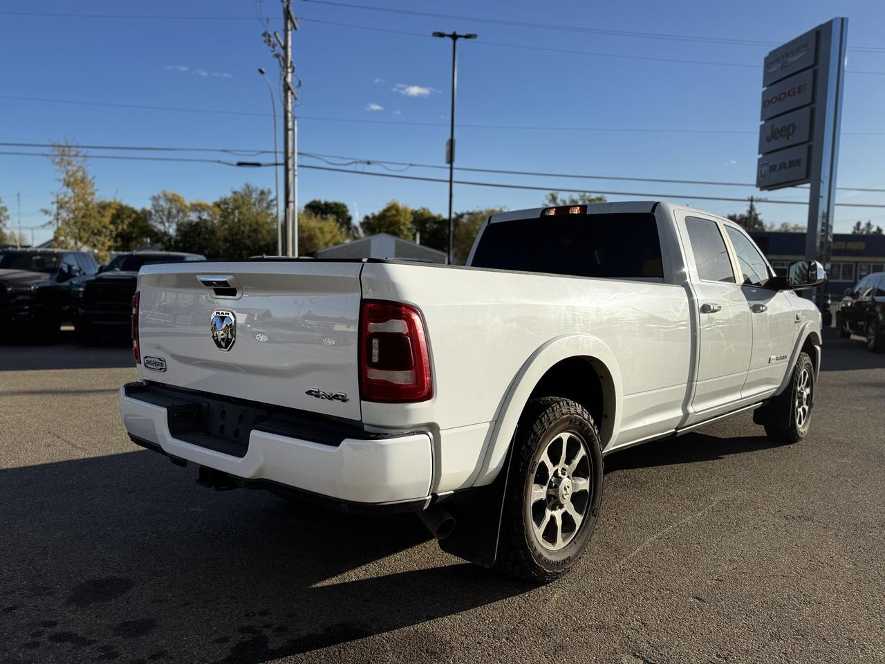 2022 Ram 3500 Limited Longhorn Crew Cab 4x4 | Cummins Diesel | Low KMs | Leather | Heated Vented Seats | NAV Redwater AB