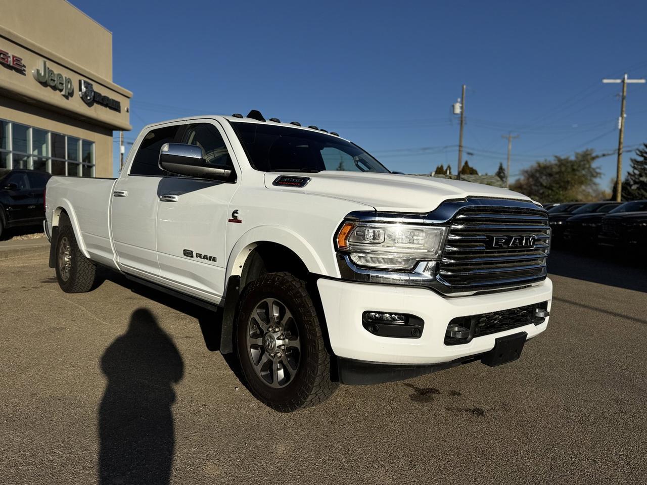 2022 Ram 3500 Limited Longhorn Crew Cab 4x4 | Cummins Diesel | Low KMs | Leather | Heated Vented Seats | NAV Redwater AB