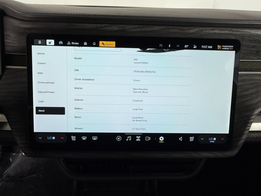 2022 Rivian R1S Launch Edition Large Pack Quad Motor AWD Maumee OH
