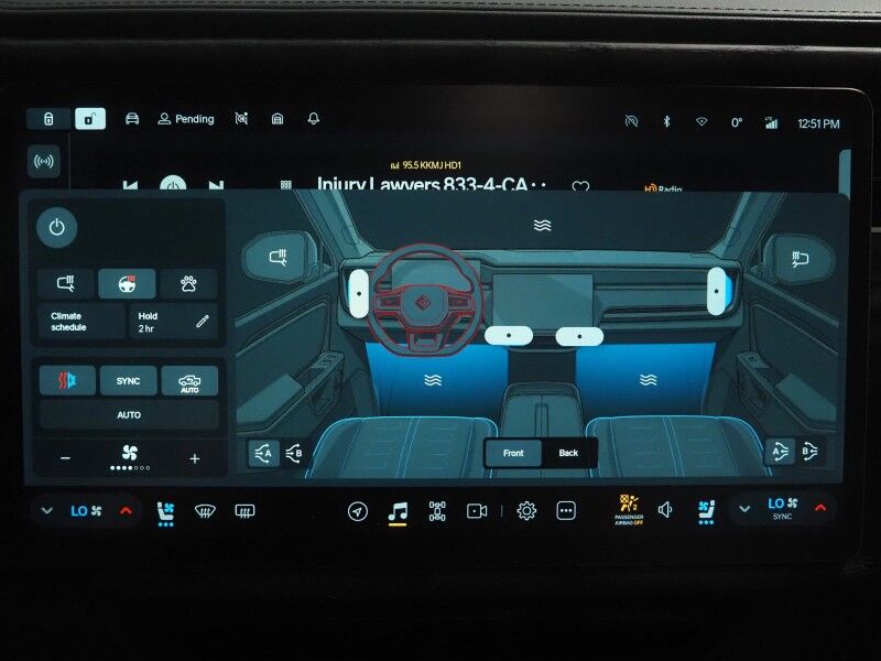 2022 Rivian R1T Adventure Package AWD *QUAD-MOTOR, LARGE BATTERY PACK, NAVIGATION, ADAPTIVE CRUISE, SAFETY ALERTS, 360 VIEW CAMERAS, PANORAMA GLASS ROOF, CLIMATE SEATS, HEATED STEERING, MERIDIAN AUDIO, 21 INCH WHEELS, WIRELESS CHARGING Round Rock TX