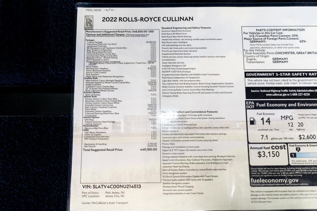 2022 Rolls-Royce Cullinan San Clemente CA