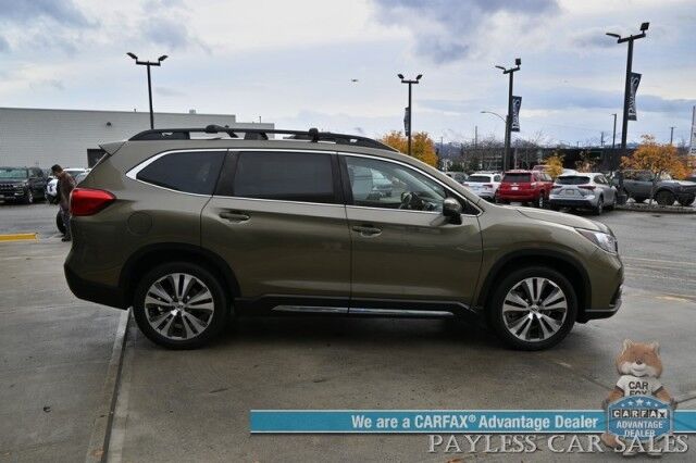 2022 Subaru Ascent Limited / AWD / Eyesight & Tech Pkg / Power & Heated Leather Seats / Heated Steering Wheel / NAV / Pano Sunroof / Harman Kardon / Adaptive Cruise / Apple CarPlay & Android Auto / 3rd Row / Seats 7 / 1-Owner Wasilla AK
