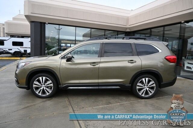 2022 Subaru Ascent Limited / AWD / Eyesight & Tech Pkg / Power & Heated Leather Seats / Heated Steering Wheel / NAV / Pano Sunroof / Harman Kardon / Adaptive Cruise / Apple CarPlay & Android Auto / 3rd Row / Seats 7 / 1-Owner Wasilla AK