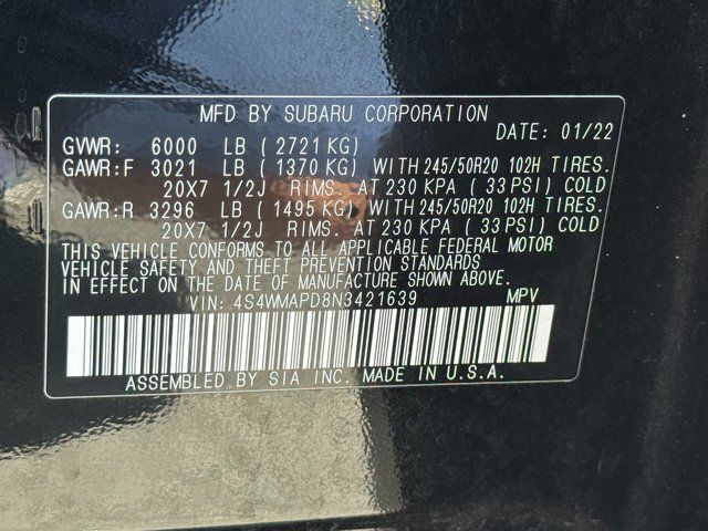 2022 Subaru Ascent Limited Springfield VA