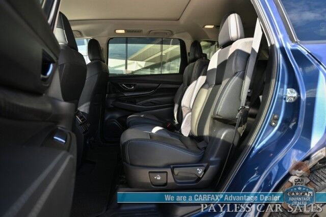 2022 Subaru Ascent Onyx Edition / AWD / Eye Sight Pkg / Power & Heated Leather Seats / Heated Steering / Panoramic Sunroof / Navigation / Lane Watch & Blind Spot Alert / 3rd Row / Rear Captain Chairs / Only 21K Miles / 1-Owner Anchorage AK