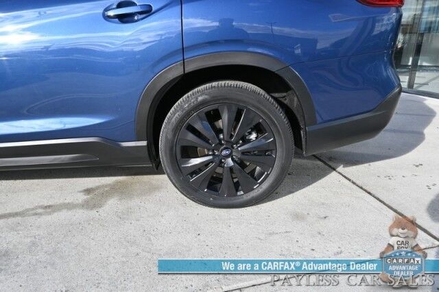 2022 Subaru Ascent Onyx Edition / AWD / Eye Sight Pkg / Power & Heated Leather Seats / Heated Steering / Panoramic Sunroof / Navigation / Lane Watch & Blind Spot Alert / 3rd Row / Rear Captain Chairs / Only 21K Miles / 1-Owner Anchorage AK