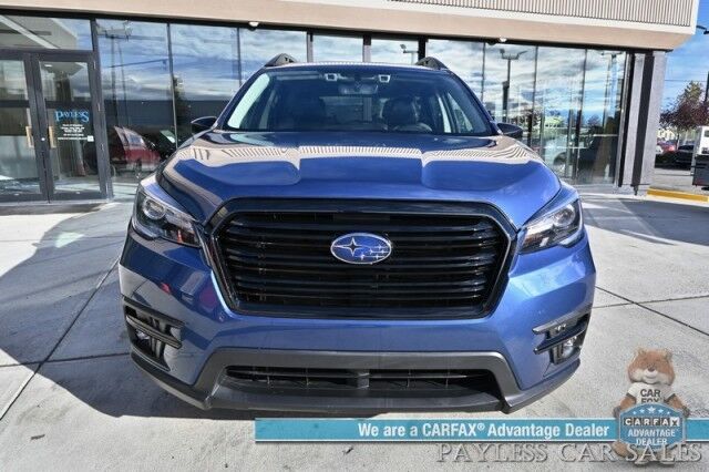 2022 Subaru Ascent Onyx Edition / AWD / Eye Sight Pkg / Power & Heated Leather Seats / Heated Steering / Panoramic Sunroof / Navigation / Lane Watch & Blind Spot Alert / 3rd Row / Rear Captain Chairs / Only 21K Miles / 1-Owner Anchorage AK