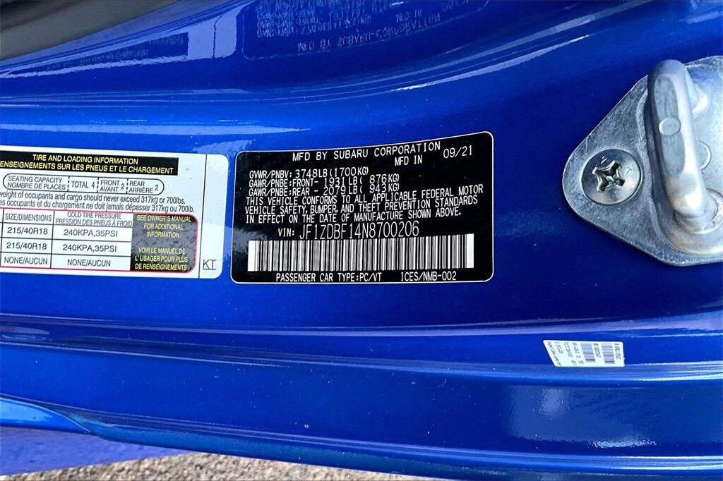 2022 Subaru BRZ Limited OR