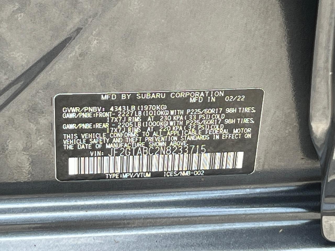 2022 Subaru Crosstrek Base Hagerstown MD