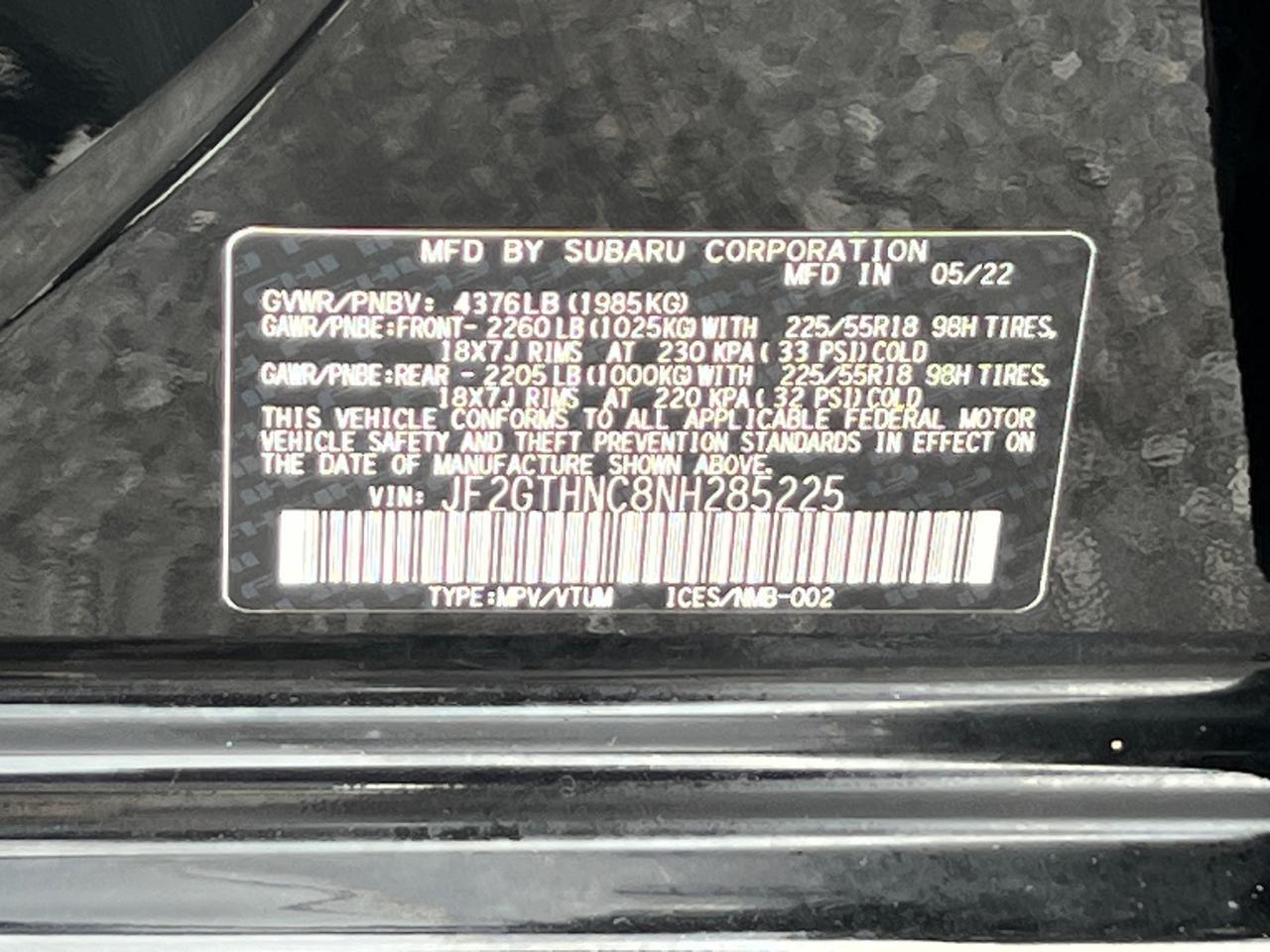 2022 Subaru Crosstrek Limited Hagerstown MD