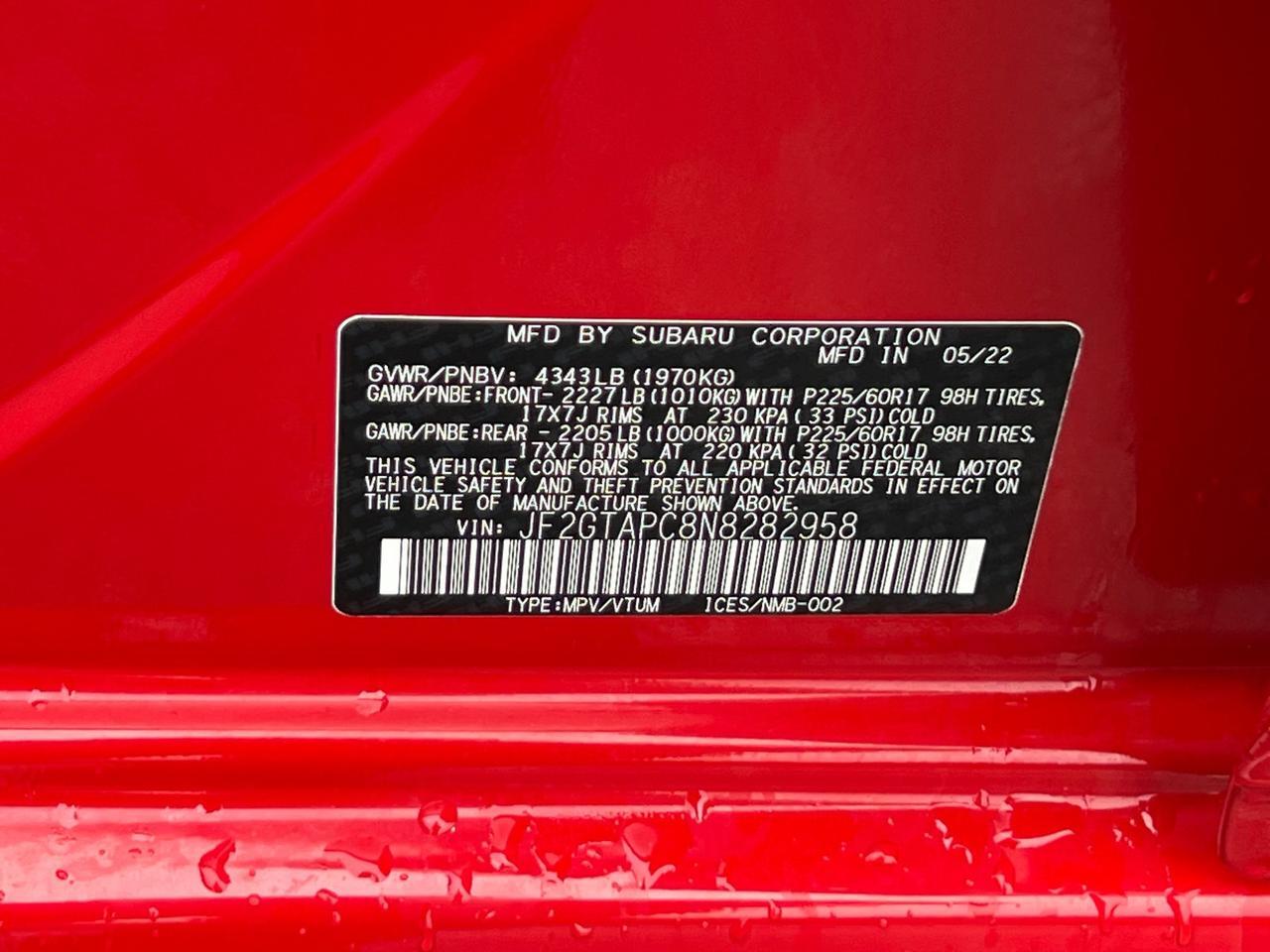 2022 Subaru Crosstrek Premium Hagerstown MD