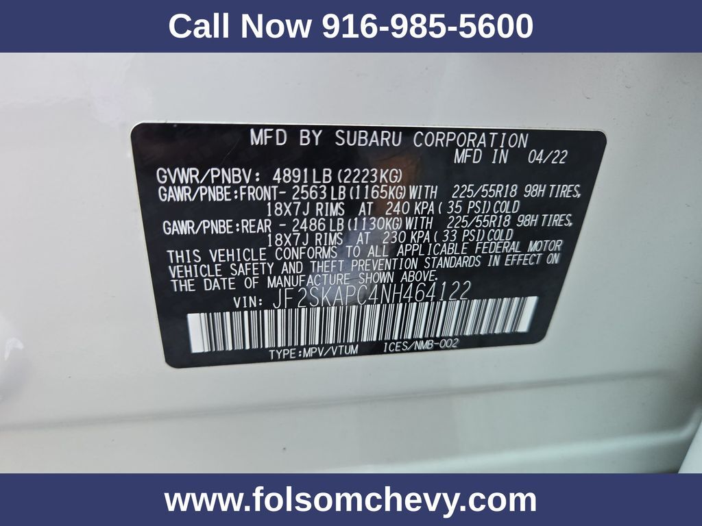 2022 Subaru Forester Limited Folsom CA