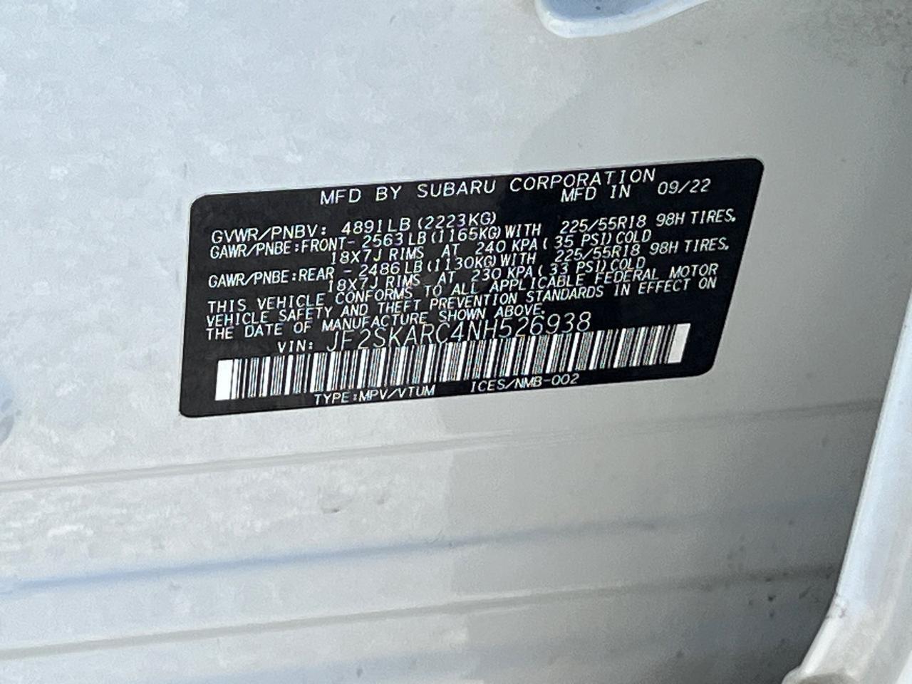 2022 Subaru Forester Touring Hagerstown MD