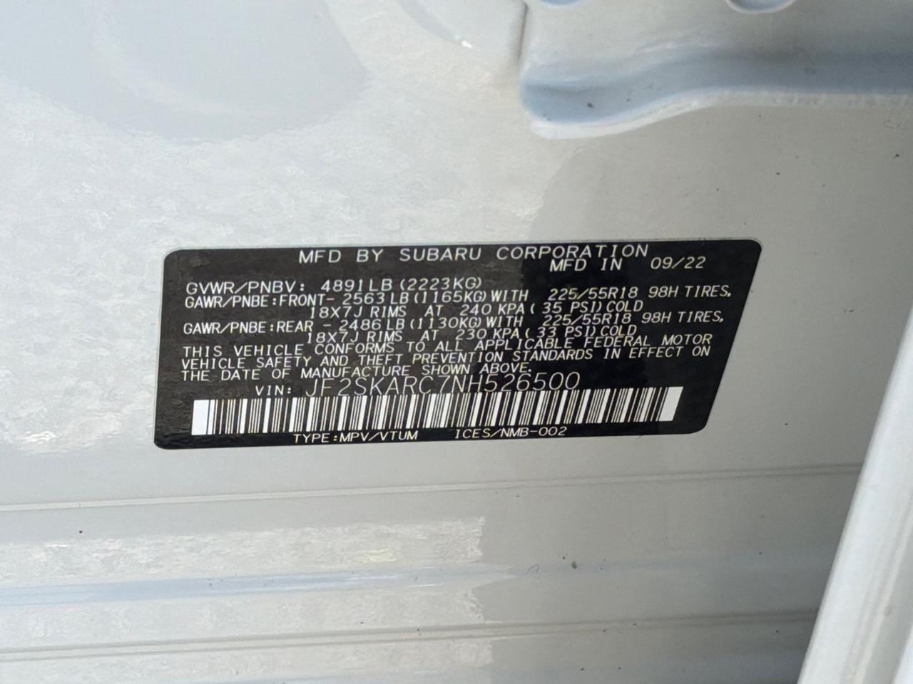 2022 Subaru Forester Touring Hagerstown MD